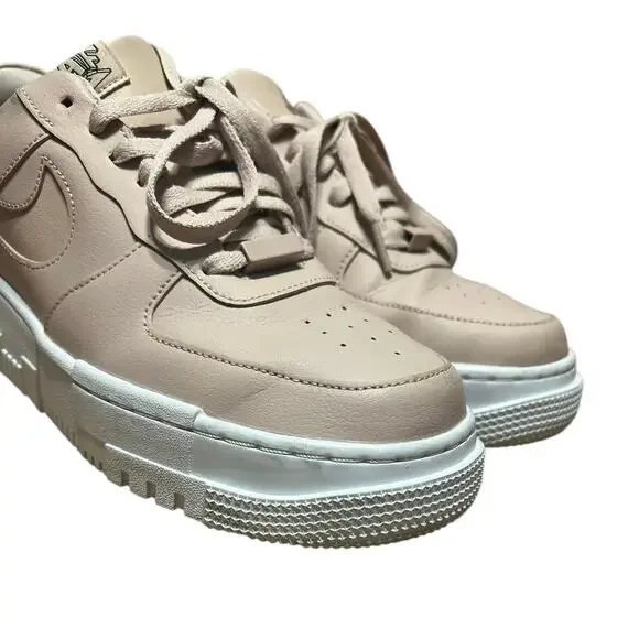 Nike Air Force 1 Pixel Particle Beige Pink Shoes Size 10